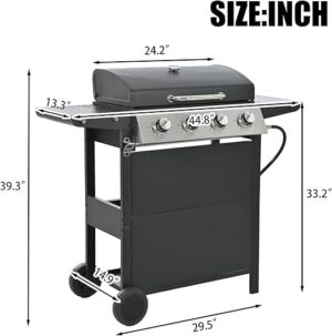 Four-head gas grill - 图片 6