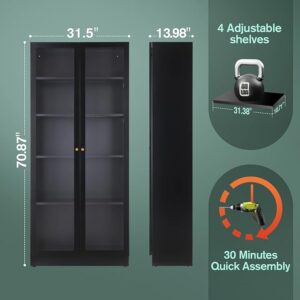 Metal bookshelf combination cabinet - 图片 2